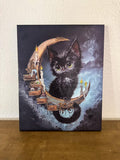 Goodnight Moon - Hand Embellished Canvas