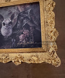 Cottage Bat(signed and framed print)- Spring Cleaning treasure