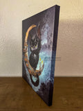Goodnight Moon - Hand Embellished Canvas