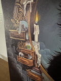 Goodnight Moon - Hand Embellished Canvas