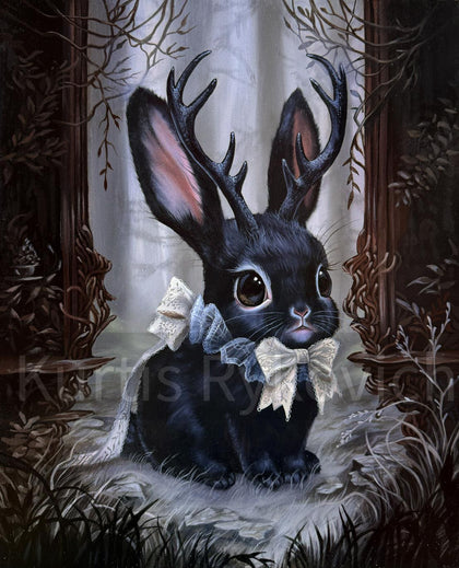 Forest Guide- Hand Embellished Canvas ( Only For 48 Hours)