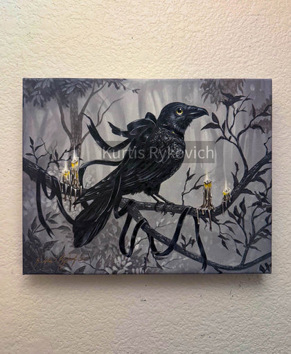 Nevermore- Hand Embellished Canvas ( Only For 48 Hours)