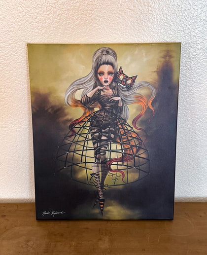 Masquerade Canvas Print Signed - Spring Cleaning treasure